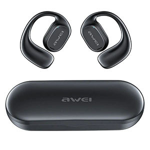 Awei T69 Wireless Air Conduction Bluetooth Earphones – Black Color