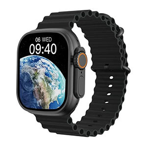 WiWu SW01 Ultra Bluetooth Calling Smart Watch- Black (IP68, Sports Modes, 2.1″ HD IPS)