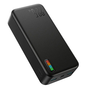 Joyroom JR-QP196 30000mah 22.5W Fast Charging Power Bank- Black Color