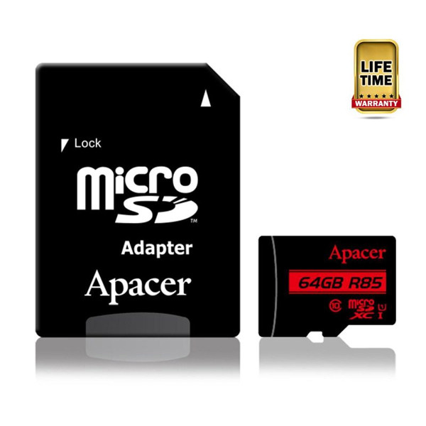 Apacer R85 64GB Micro SDHC UHS-1 U1 CLASS 10