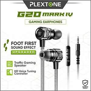 Plextone G20 Mark IV Gaming Earphone with Dual Input (3.5mm & Type-C)