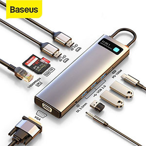 Baseus Metal Gleam Series 11-in-1 Multifunctional Type-C HUB