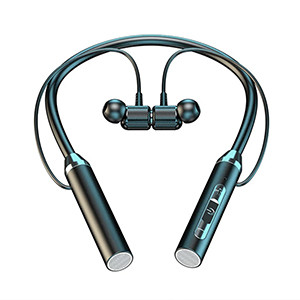 G7 Bluetooth Neckband With Magnetic Headsets- Black Color