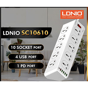 LDNIO SC10610 30W 6-Port USB Charger Power Strip