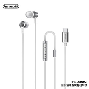 Remax RM-610Da Type-C Earphone – White Color