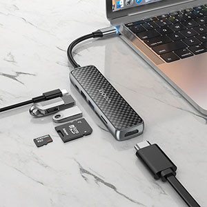 Hoco HB24 6-in-1 Multimedia USB Type-C Hub