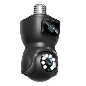 V380 E9 Dual Lens Bulb PTZ IP Camera