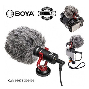 BOYA MM1 Microphone- Vlogging & YouTube Video Microphone For Smartphone, PC DSLR- (BOYA BY-MM1)