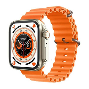 KD99 Ultra Smart Watch With Bluetooth Calling- Orange Color