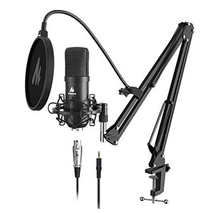 MAONO AU-A03 Condenser Microphone Professional Podcast Studio Microphone Audio 3.5mm Computer Mic For Live Streaming