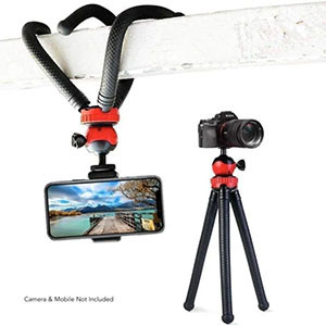 Octopus Tripod With Ball Head- Best For DSLR Or Smartphone Vlogging & Table Stand