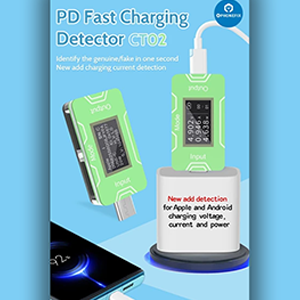 JCID CT02 Type-C PD Charger Detector for Monitoring Charger Voltage Current