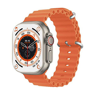 Newest T800 Ultra Smartwatch Series 8 with Wireless Charging- Orange Color