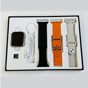 HW9 Pro Max Smart Watch (3 Straps In 1) – Orange Color